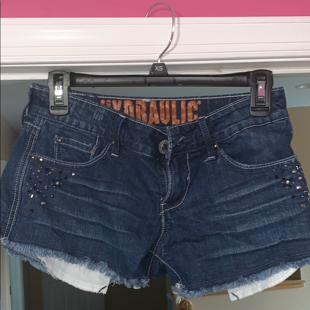 Denim shorts